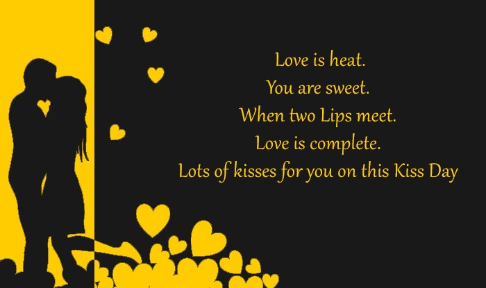 Happy kiss day messages