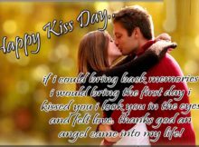 Happy kiss day wishes